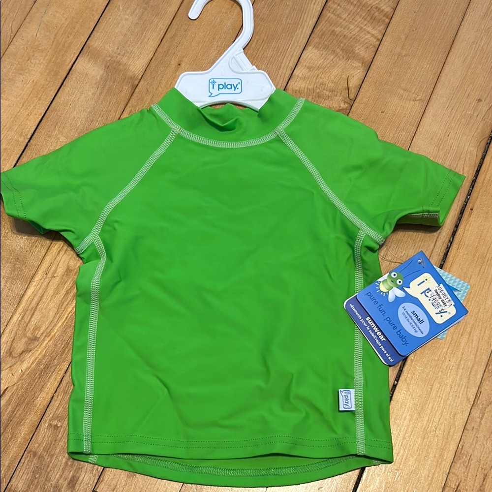 i play. Kids Green Swim Shirt 3-6 month